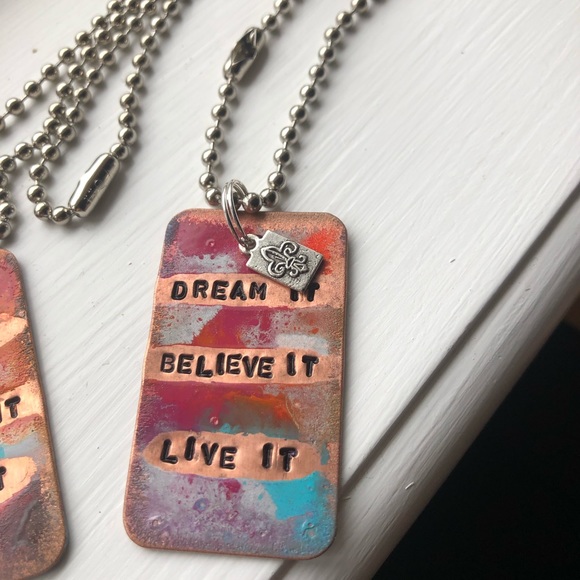 Kate Mesta “Dream it Believe it Live it” necklace - Picture 3 of 3